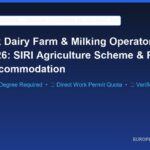 Denmark Dairy Farm & Milking Operator Jobs 2026: SIRI Agriculture Scheme & Free Farm Accommodation