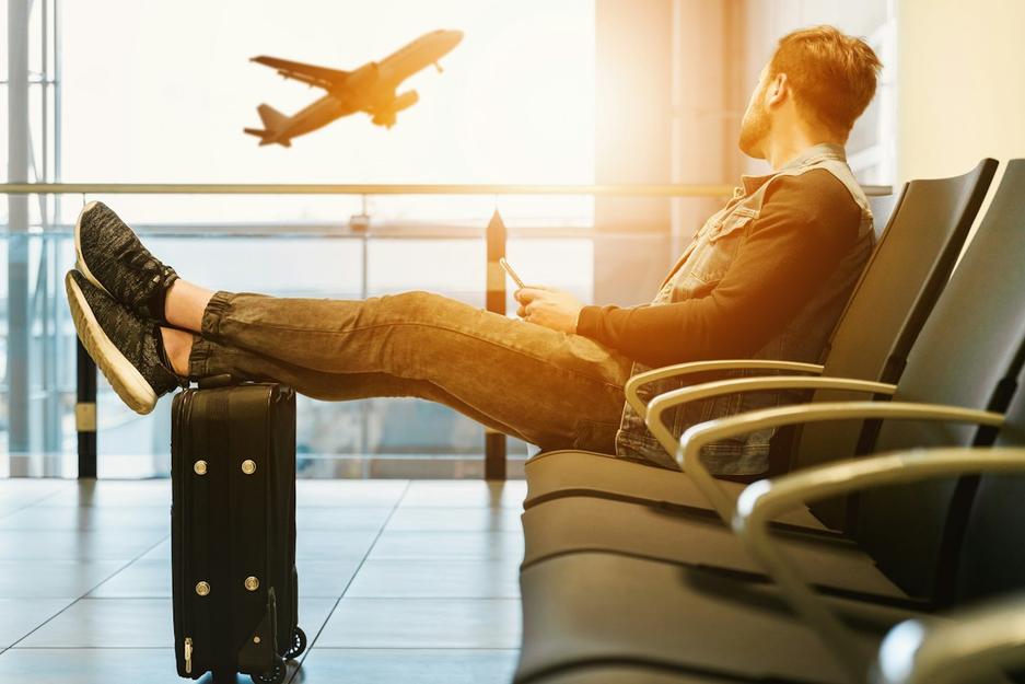 Modern European airport tarmac ramp operations and baggage handling support aircraft turnaround
