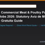 Romania Commercial Meat & Poultry Packaging Factory Jobs 2026: Statutory Aviz de Munca & Cazare Gratuita Guide